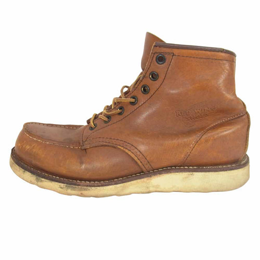 RED WING レッドウィング 刺繍羽タグ モックトゥ アイリッシュセッター ブラウン系 8E【中古】