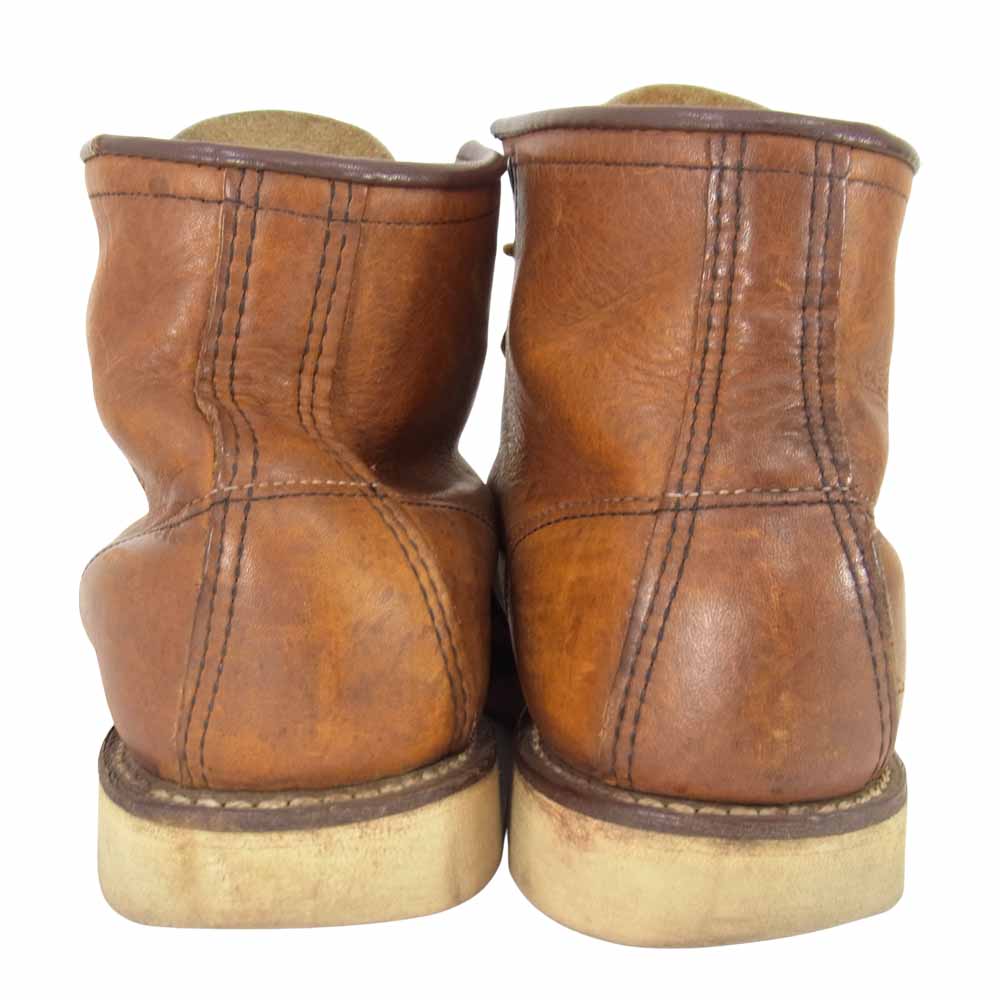 RED WING レッドウィング 刺繍羽タグ モックトゥ アイリッシュセッター ブラウン系 8E【中古】