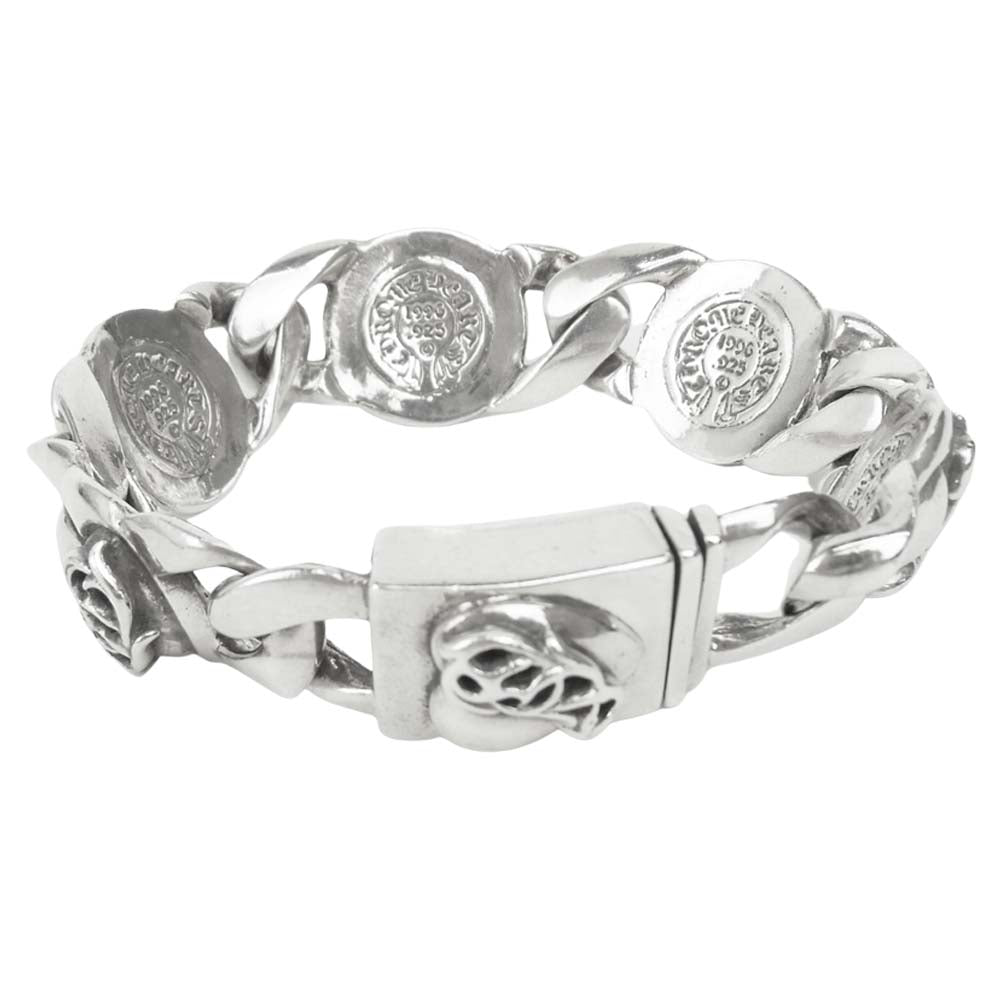 CHROME HEARTS クロムハーツ（原本無） HEART LINK ハート リンク ブレスレット シルバー系【中古】