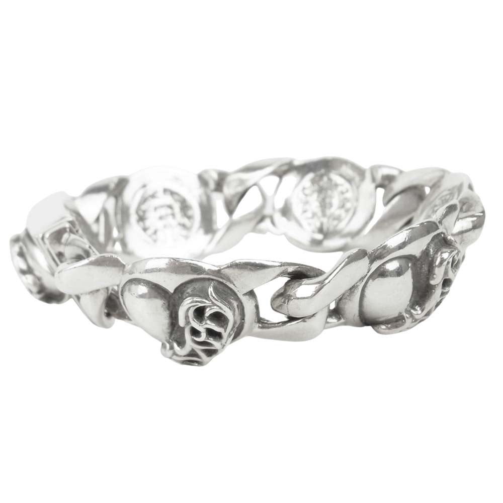 CHROME HEARTS クロムハーツ（原本無） HEART LINK ハート リンク ブレスレット シルバー系【中古】