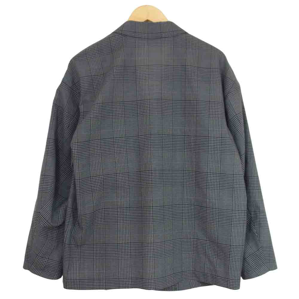 ZUCCa ズッカ CZ04FD533 T/W チェック テーラード ジャケット グレー系 M【中古】