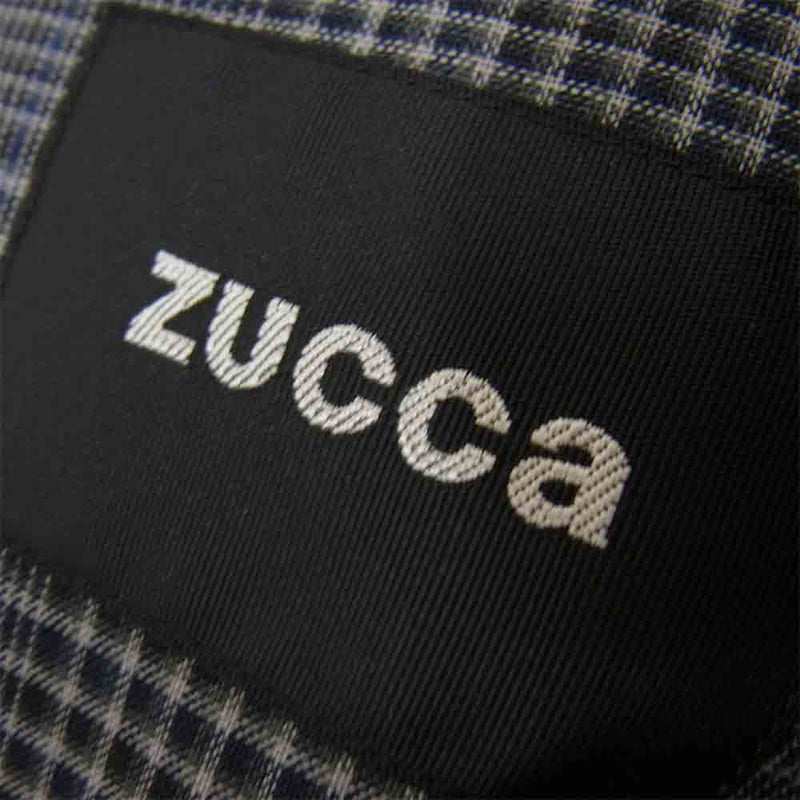 ZUCCa ズッカ CZ04FD533 T/W チェック テーラード ジャケット グレー系 M【中古】