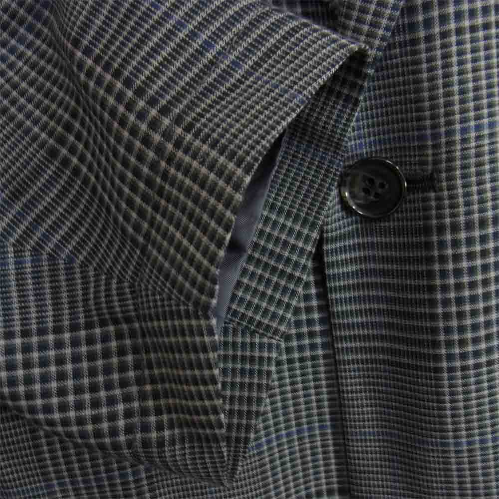 ZUCCa ズッカ CZ04FD533 T/W チェック テーラード ジャケット グレー系 M【中古】