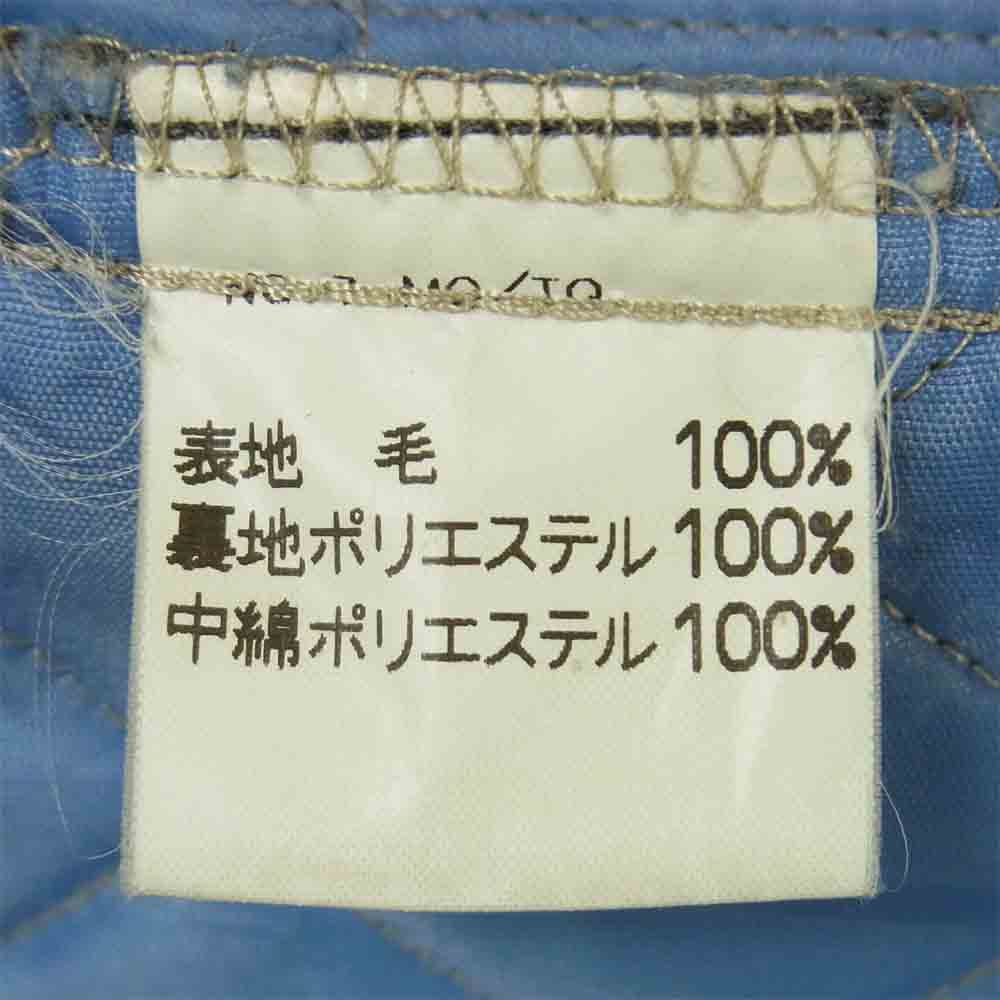 Mackintosh マッキントッシュ 襟コーデュロイ切替 キルティング ウール コート スコットランド製 グレー系 38【中古】