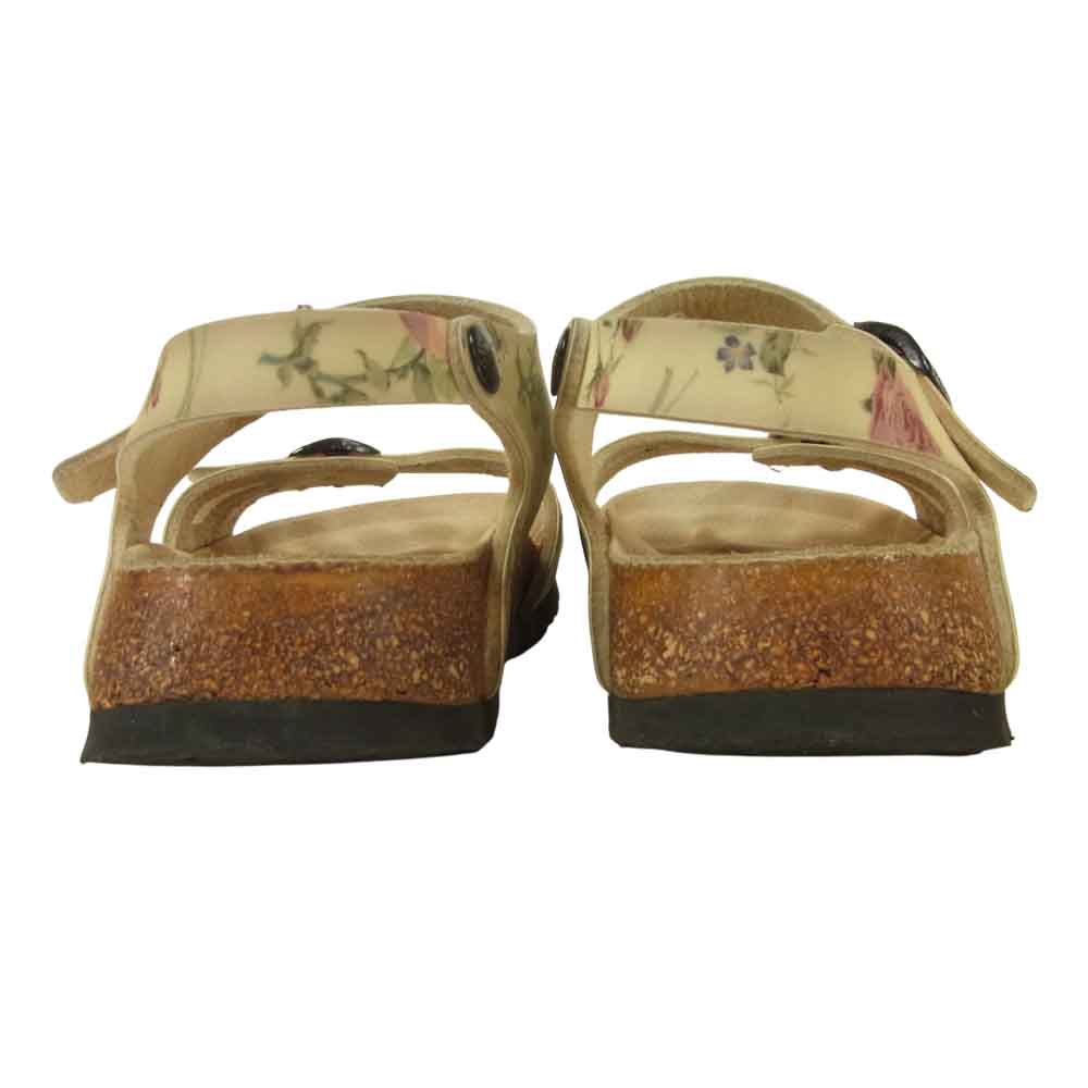 BIRKENSTOCK ビルケンシュトック Papillio パピリオ Mayari マヤリ オイルドレザー 花柄 サンダル ベージュ系 サイズ表記無し 実寸23.5cm【中古】