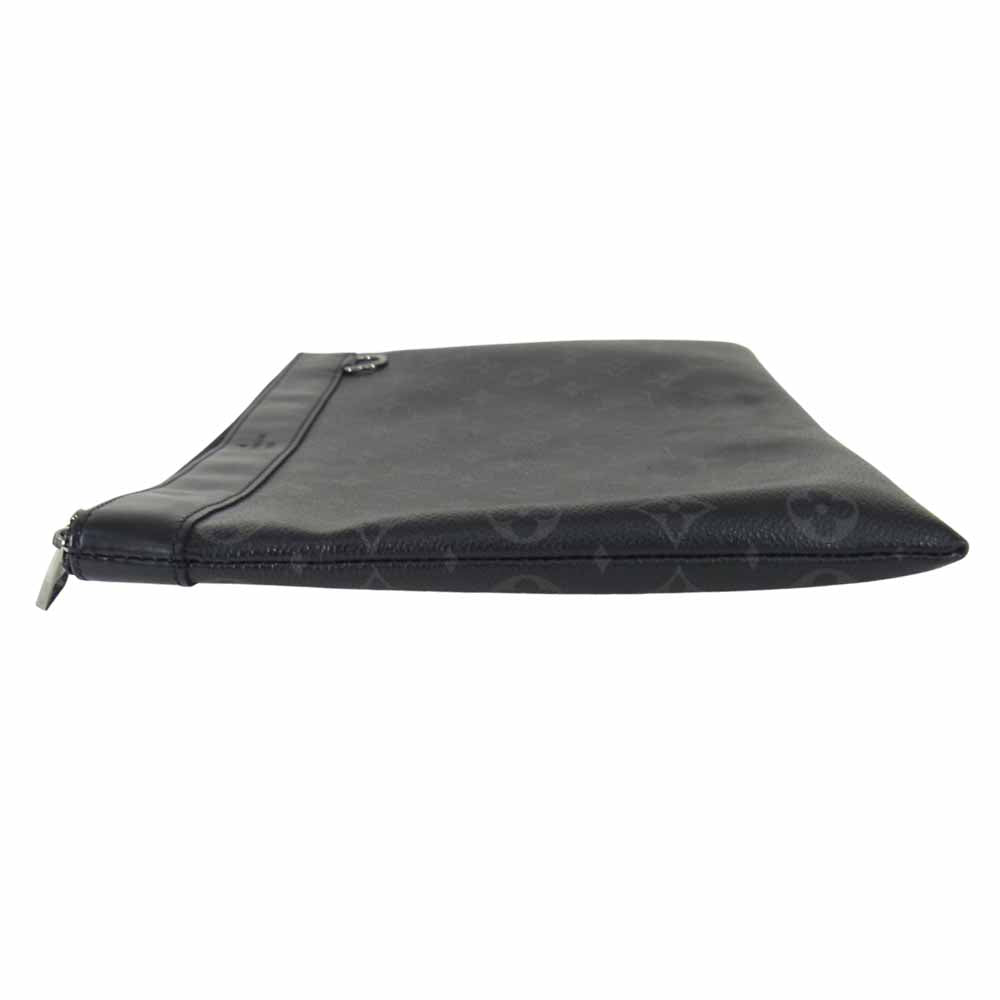 LOUIS VUITTON ルイ・ヴィトン  N60054 ダミエ グラフィット ポシェット ヴォワヤージュ GM クラッチバッグ ブラック系【中古】