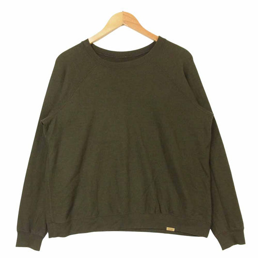コリーナ 163CS08 Super 140s Washable Wool Sweat スーパー 140 ウォッシャブル ウール スウェット カーキ系 M【中古】