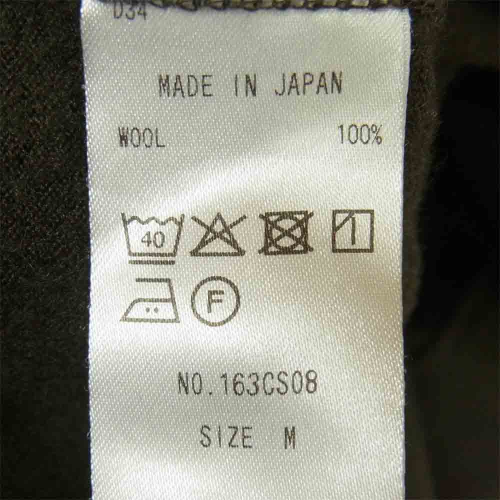 コリーナ 163CS08 Super 140s Washable Wool Sweat スーパー 140 ウォッシャブル ウール スウェット カーキ系 M【中古】