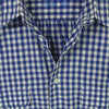 PORTER CLASSIC ポータークラシック ROLL UP TRICOLOR GINGHAM CHECK SHIRT ロールアップ ギンガムチェック 長袖 シャツ ブルー系 ホワイト系 S【中古】