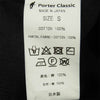 PORTER CLASSIC ポータークラシック CORDUROY PANTS コーデュロイ パンツ コットン 日本製 ブラック系 S【中古】