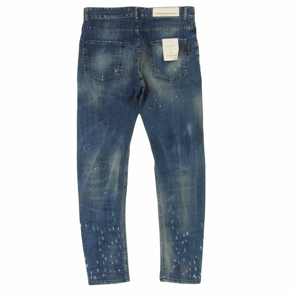 ピーエムディーエス BARRET クラッシュ リペア加工 デニム パンツ インディゴブルー系 30【極上美品】【中古】