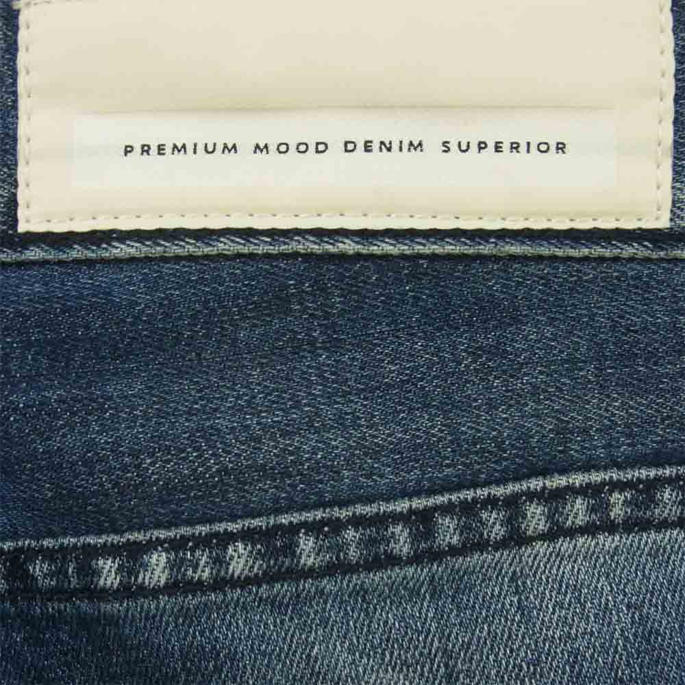 ピーエムディーエス BARRET クラッシュ リペア加工 デニム パンツ インディゴブルー系 30【極上美品】【中古】