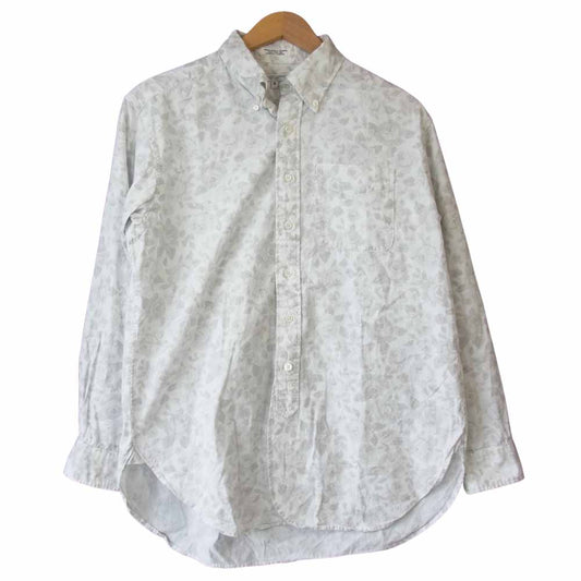 Engineered Garments エンジニアードガーメンツ 19th BD Shirt 総柄 ボタンダウン  ホワイト系×グレー系 S【中古】