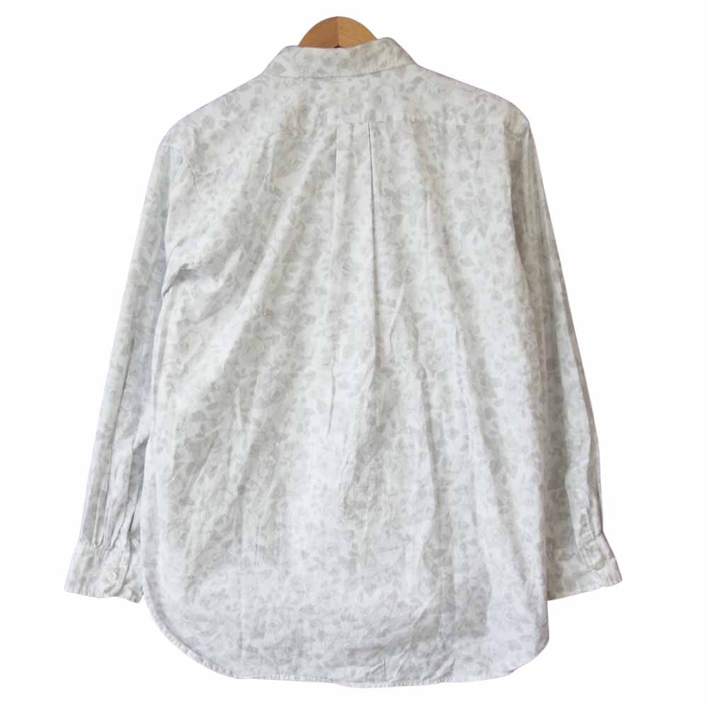 Engineered Garments エンジニアードガーメンツ 19th BD Shirt 総柄 ボタンダウン  ホワイト系×グレー系 S【中古】