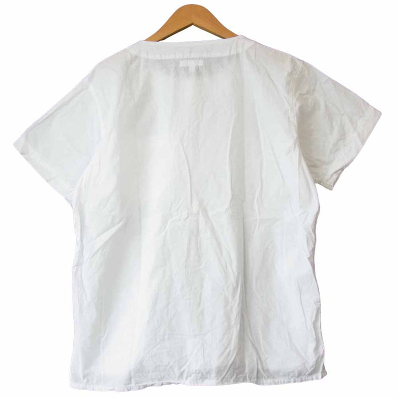 Engineered Garments エンジニアードガーメンツ MED Shirt メディカル シャツ 1B プルオーバー White ホワイト系 S【中古】