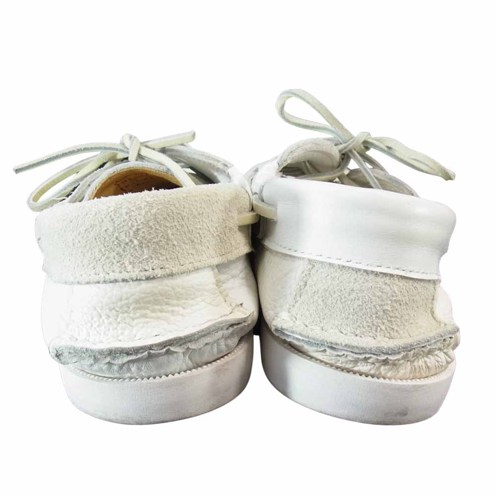 Engineered Garments エンジニアードガーメンツ × NEW ENGLAND OUTERWEAR Unlined Multi-Tone Camp Moc キャンプモカシン ホワイト系 7.5【中古】
