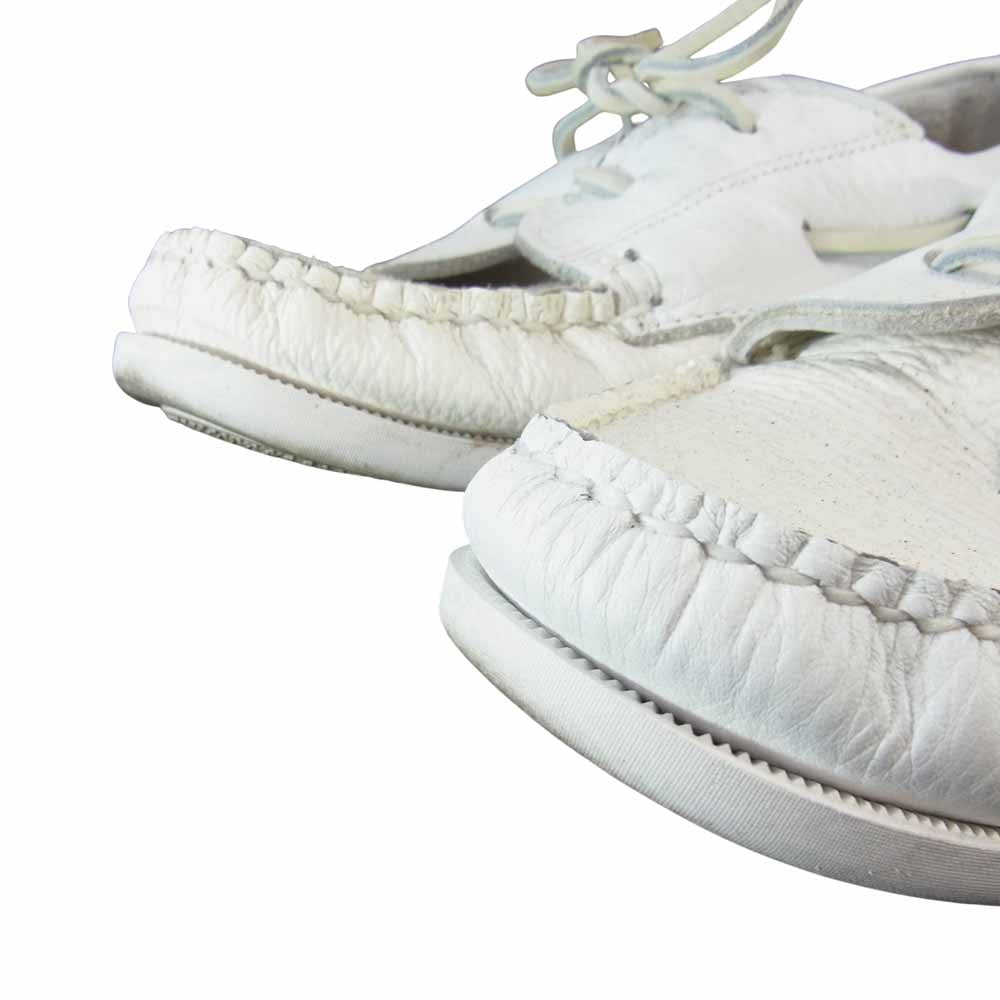 Engineered Garments エンジニアードガーメンツ × NEW ENGLAND OUTERWEAR Unlined Multi-Tone Camp Moc キャンプモカシン ホワイト系 7.5【中古】