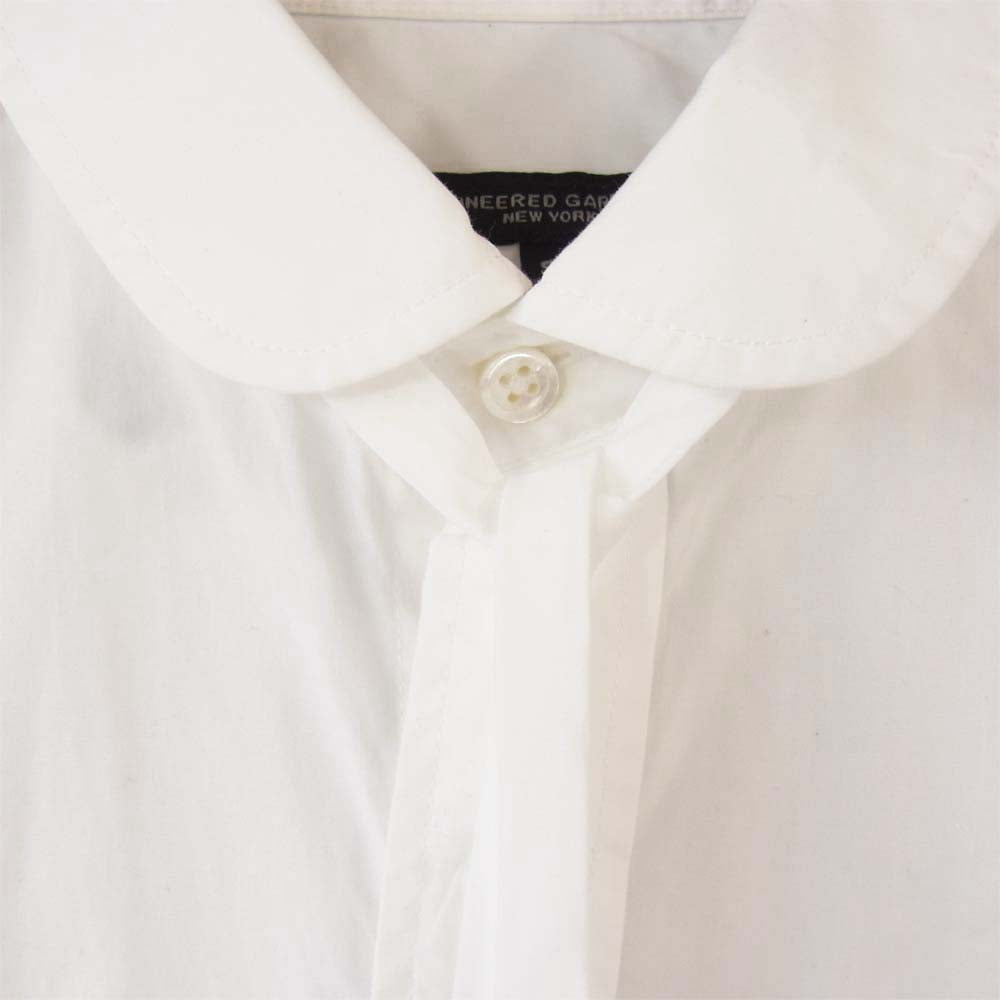 Engineered Garments エンジニアードガーメンツ USA製 Rounded Collar Shirt Broadcloth ラウンドカラー シャツ ブロードクロス ホワイト系 S【中古】