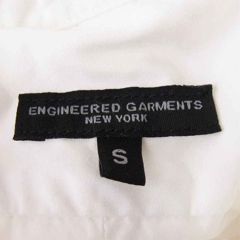 Engineered Garments エンジニアードガーメンツ USA製 Rounded Collar Shirt Broadcloth ラウンドカラー シャツ ブロードクロス ホワイト系 S【中古】
