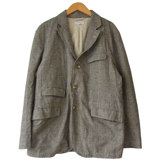 Engineered Garments エンジニアードガーメンツ Andover Jacket アンドーバー ジャケット リネンコットン グレンチェック テーラード ブラック系 S【中古】