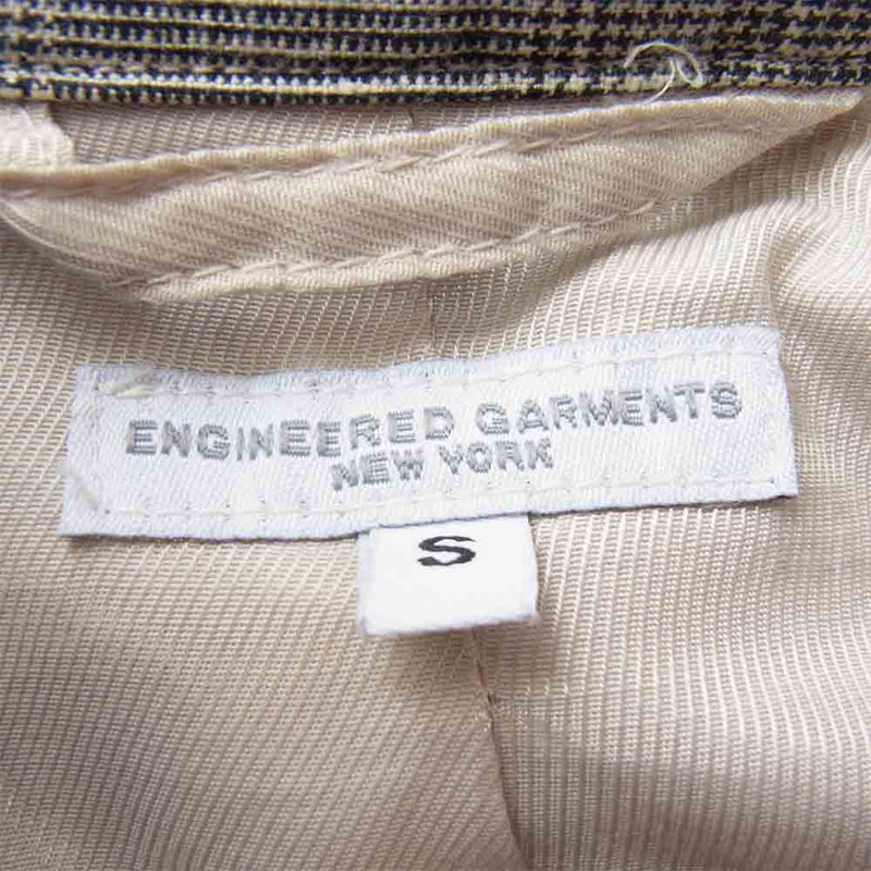 Engineered Garments エンジニアードガーメンツ Andover Jacket アンドーバー ジャケット リネンコットン グレンチェック テーラード ブラック系 S【中古】