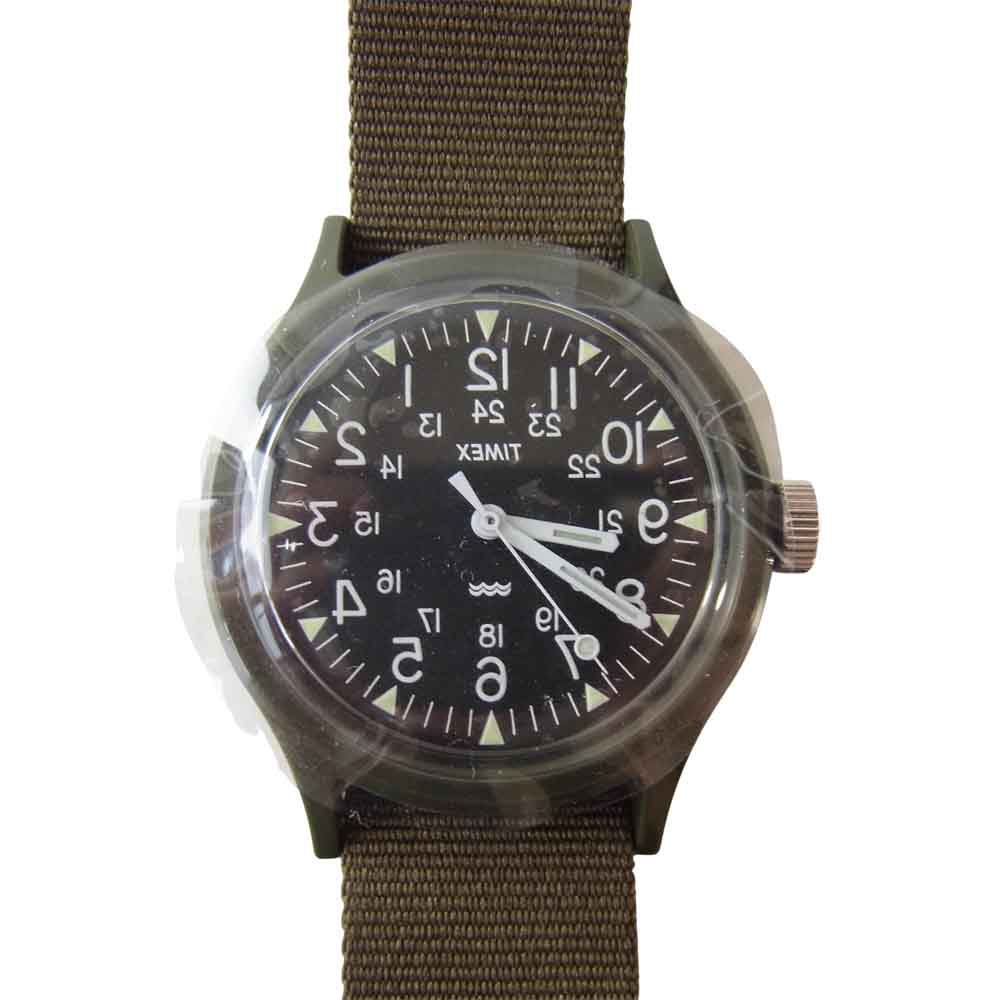 Engineered Garments エンジニアードガーメンツ TIMEX タイメックス BEAMS BOY オリジナルキャンパー 反転ロゴ リストウォッチ カーキ系【新古品】【未使用】【中古】