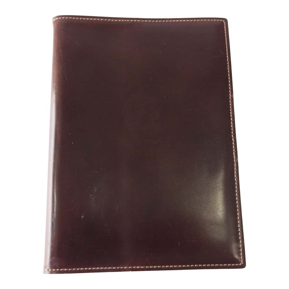 GANZO ガンゾ ホーウィン シェルコードバン B6手帳カバー ブラウン系【中古】