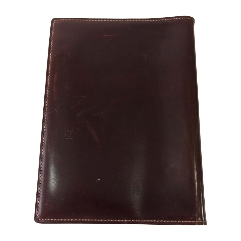 GANZO ガンゾ ホーウィン シェルコードバン B6手帳カバー ブラウン系【中古】