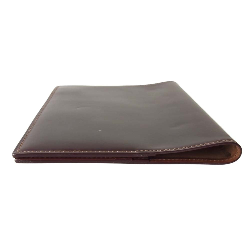 GANZO ガンゾ ホーウィン シェルコードバン B6手帳カバー ブラウン系【中古】