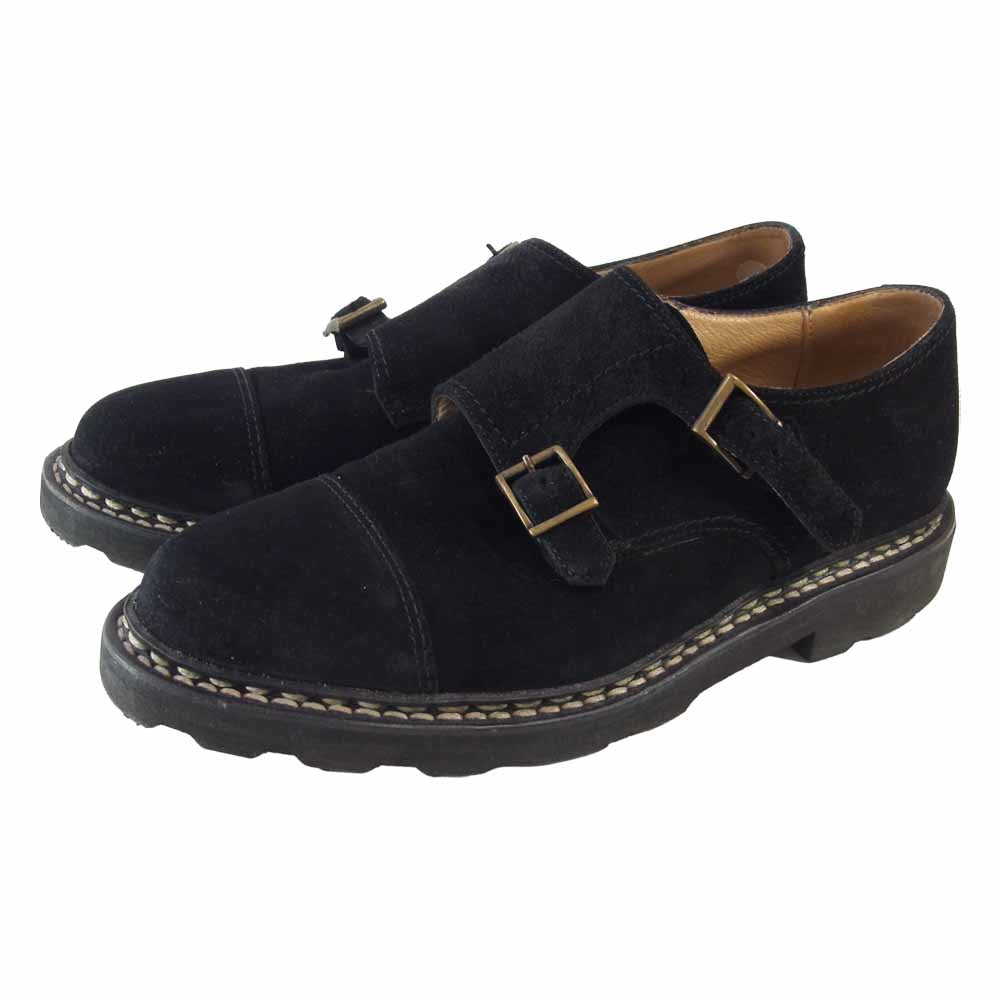 Paraboot パラブーツ 9987 WILLIAM ウィリアム ダブルモンクストラップ シューズ ブラック系 5.5【中古】