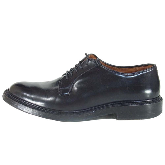 ALDEN オールデン 9901 コードバン プレートゥ シューズ イギリス製 2D ブラック系 6.5【中古】