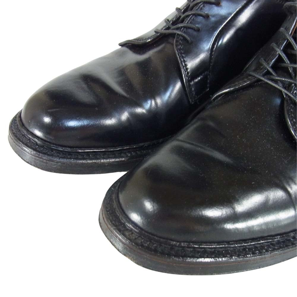 ALDEN オールデン 9901 コードバン プレートゥ シューズ イギリス製 2D ブラック系 6.5【中古】