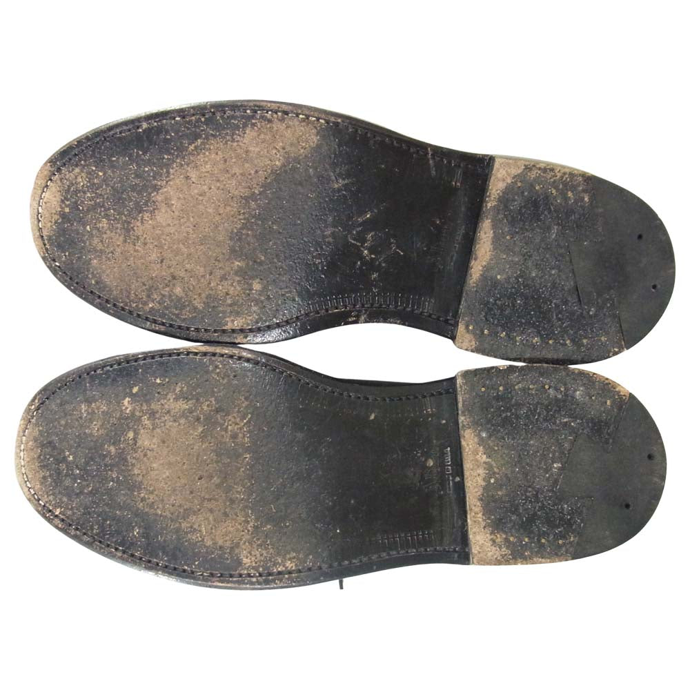 ALDEN オールデン 9901 コードバン プレートゥ シューズ イギリス製 2D ブラック系 6.5【中古】