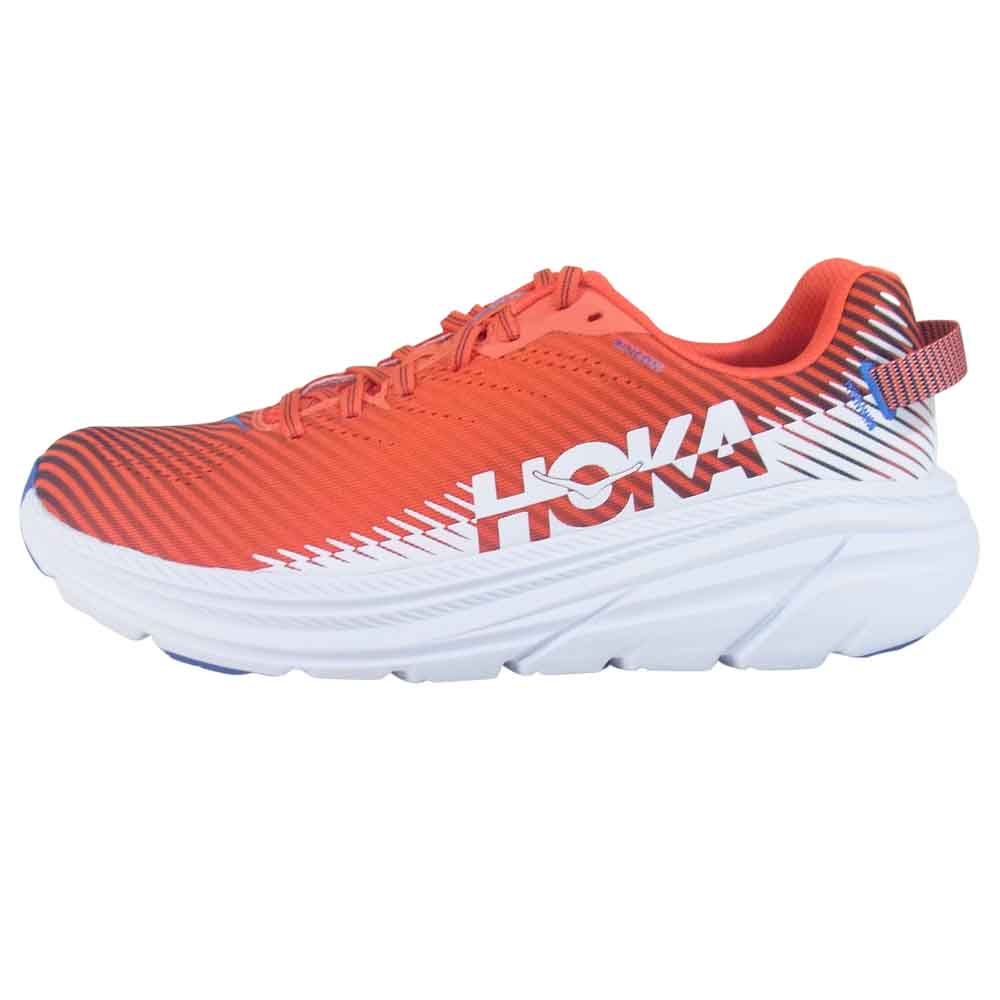 HOKA ONE ONE ホカ オネオネ 1110514 極美品 RINCON 2 リンコン ランニングシューズ 赤×白系 27.5cm【美品】【中古】
