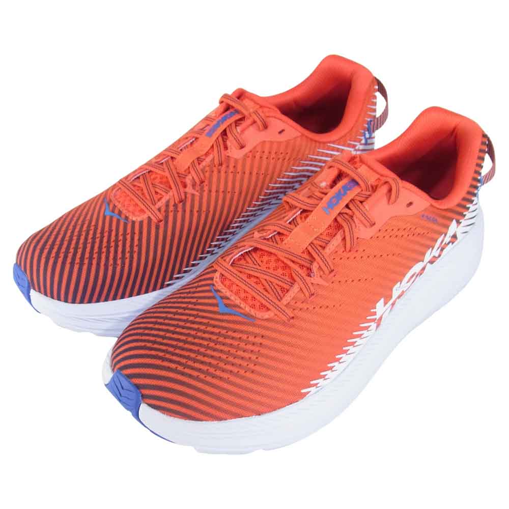 HOKA ONE ONE ホカ オネオネ 1110514 極美品 RINCON 2 リンコン ランニングシューズ 赤×白系 27.5cm【美品】【中古】