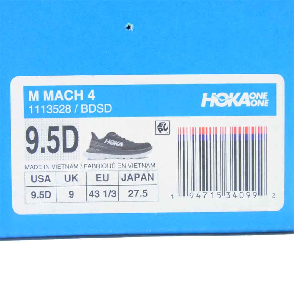 HOKA ONE ONE ホカ オネオネ 1113528 M MACH 4 マッハ フォー ランニング シューズ ブラック系 27.5cm【新古品】【未使用】【中古】