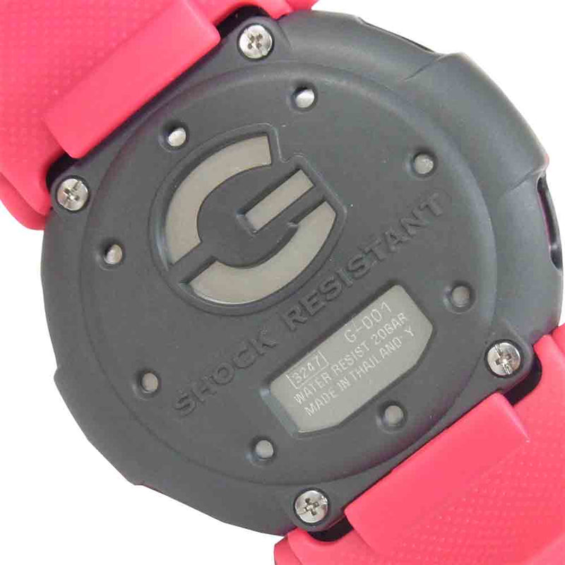 G-SHOCK ジーショック G-001-1BJF DW-001 デジタルウォッチ 腕時計 ピンク×黒系【美品】【中古】