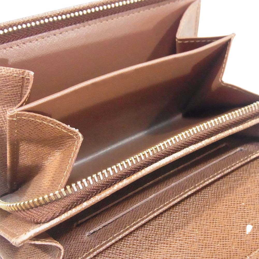 LOUIS VUITTON ルイ・ヴィトン M61730 モノグラム ポルト モネ ビエ トレゾール 二つ折り財布 ブラウン系【中古】