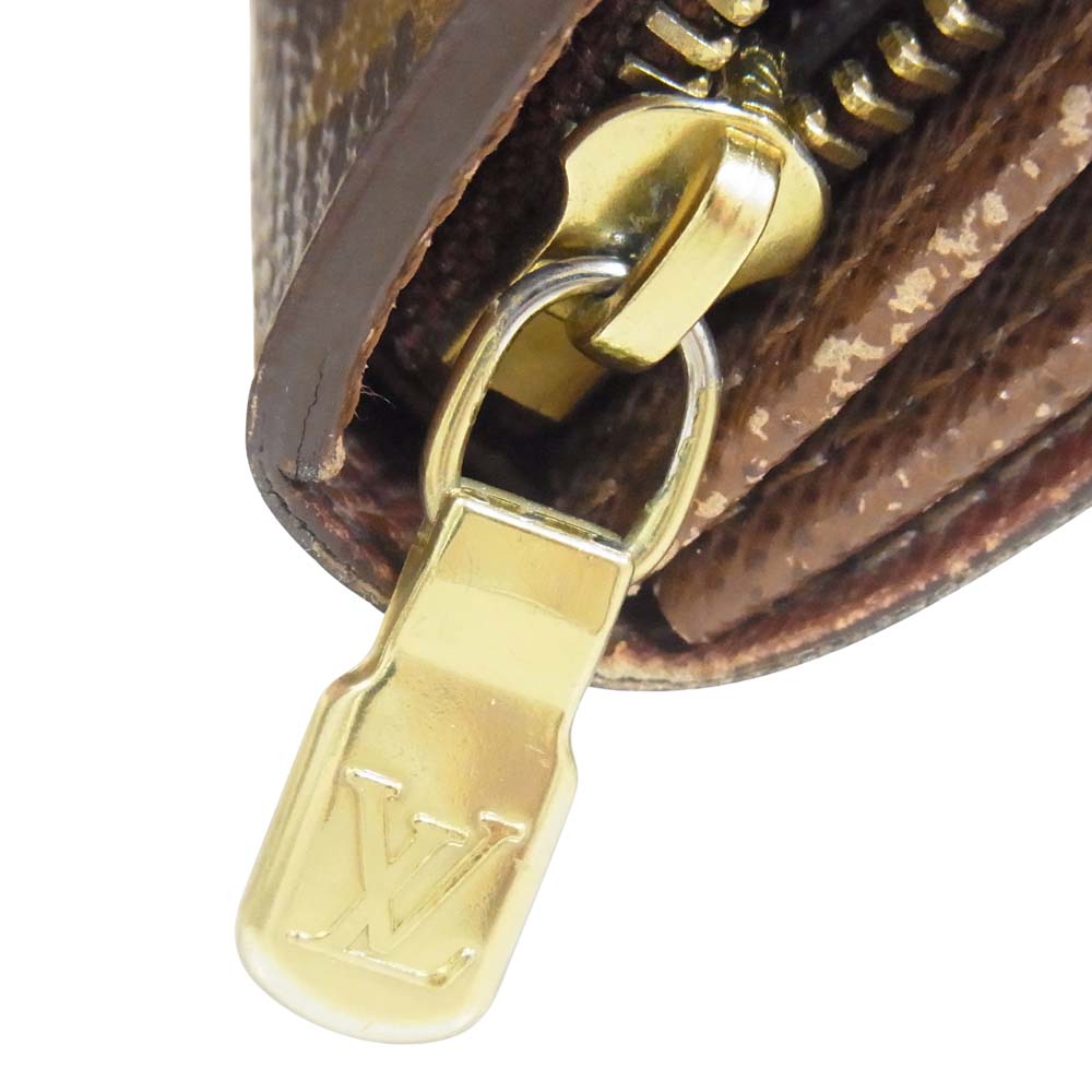 LOUIS VUITTON ルイ・ヴィトン M61730 モノグラム ポルト モネ ビエ トレゾール 二つ折り財布 ブラウン系【中古】