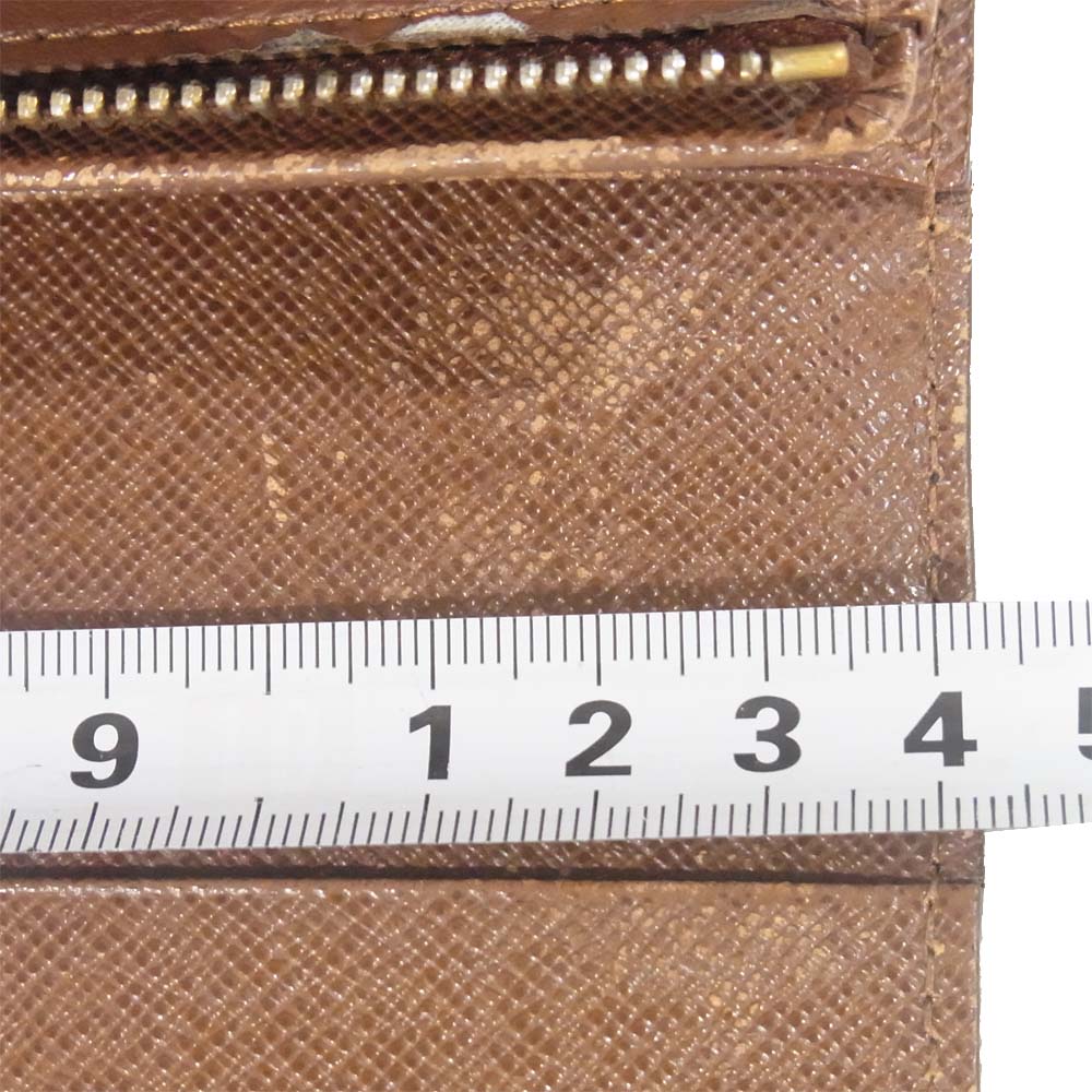 LOUIS VUITTON ルイ・ヴィトン M61730 モノグラム ポルト モネ ビエ トレゾール 二つ折り財布 ブラウン系【中古】