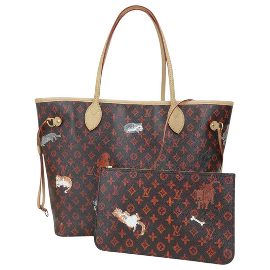LOUIS VUITTON ルイ・ヴィトン M44441 キャットグラム トランスフォームド モノグラム ネヴァーフル MM ブラウン系【極上美品】【中古】