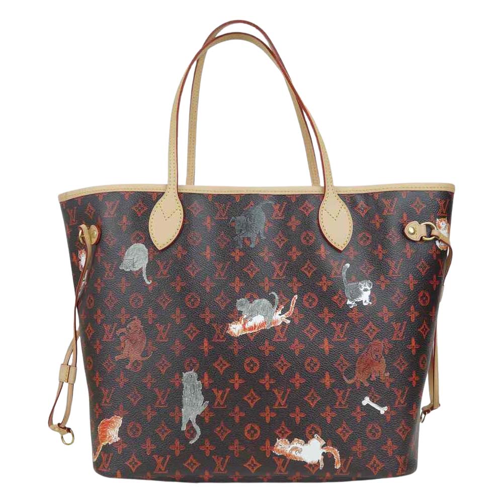 LOUIS VUITTON ルイ・ヴィトン M44441 キャットグラム トランスフォームド モノグラム ネヴァーフル MM ブラウン系【極上美品】【中古】