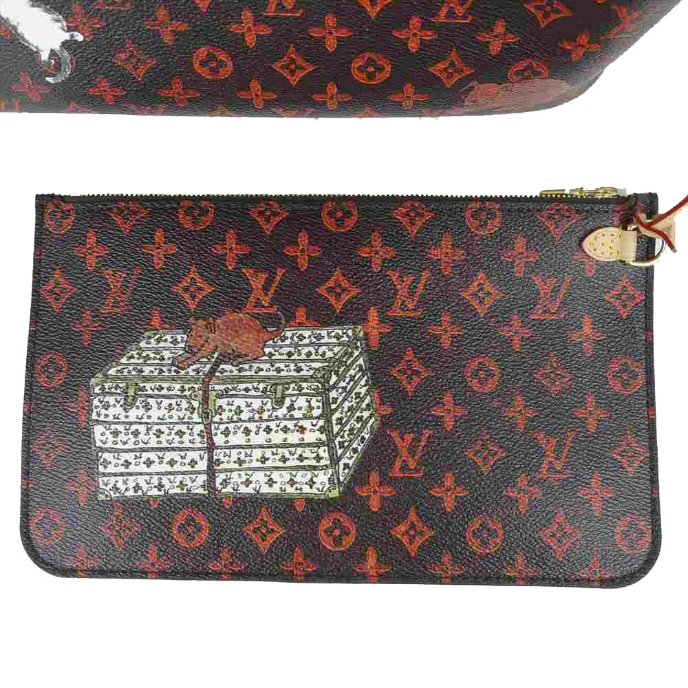 LOUIS VUITTON ルイ・ヴィトン M44441 キャットグラム トランスフォームド モノグラム ネヴァーフル MM ブラウン系【極上美品】【中古】