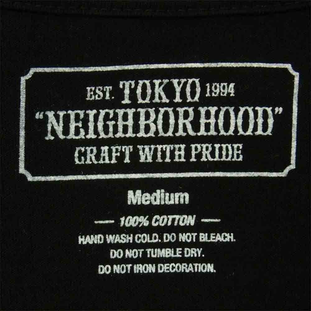 NEIGHBORHOOD ネイバーフッド 94/C-TEE.SS プリント 半袖 Tシャツ コットン 日本製 ブラック系 M【中古】