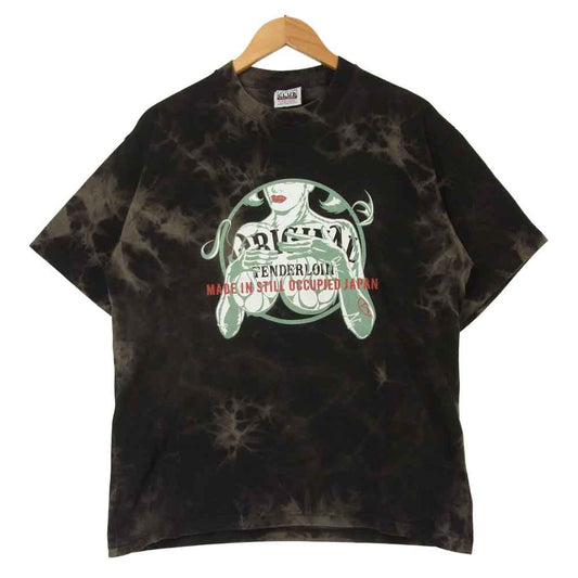 TENDERLOIN テンダーロイン 19SS TEE ACID PC タイダイ プリント 半袖 Tシャツ コットン 日本製 ダークグレー系 L【中古】