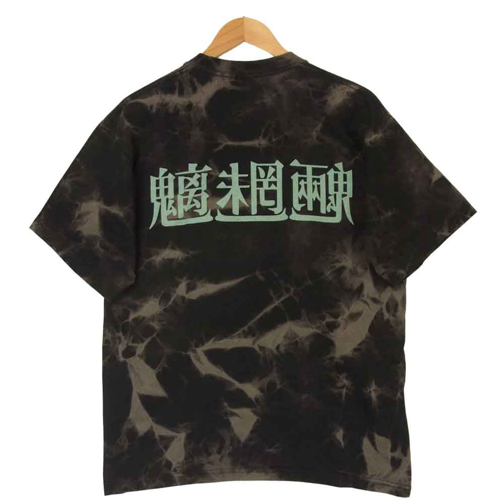 TENDERLOIN テンダーロイン 19SS TEE ACID PC タイダイ プリント 半袖 Tシャツ コットン 日本製 ダークグレー系 L【中古】