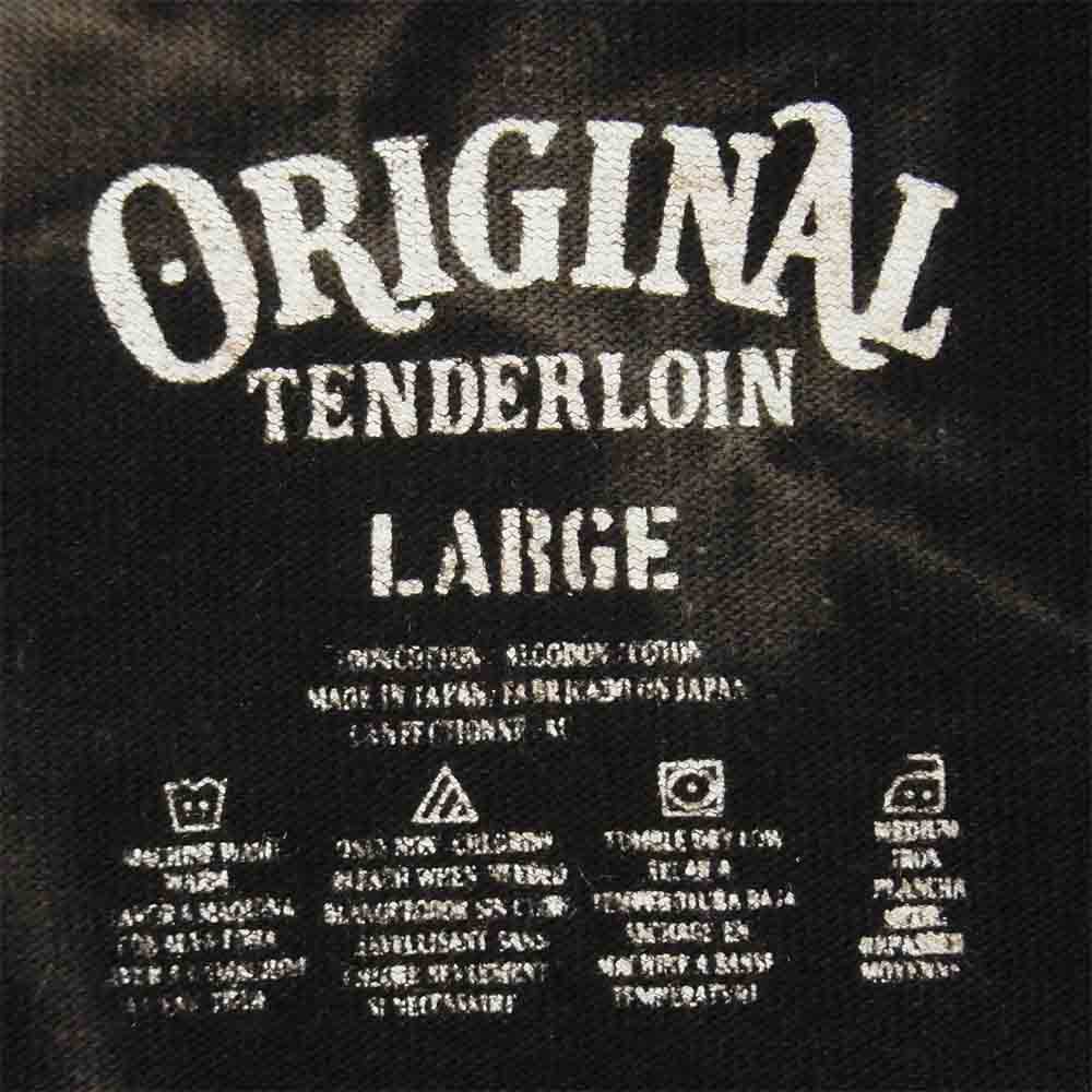 TENDERLOIN テンダーロイン 19SS TEE ACID PC タイダイ プリント 半袖 Tシャツ コットン 日本製 ダークグレー系 L【中古】