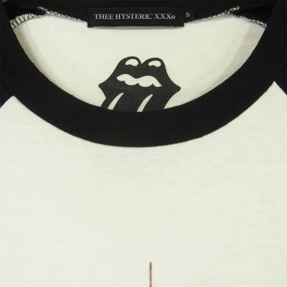 HYSTERIC GLAMOUR ヒステリックグラマー 20AW 06203CL03 Thee Hysteric XXX ROLLING STONES トリプルエックス ローリングストーンズ Tシャツ ホワイト系 ブラック系 S【中古】