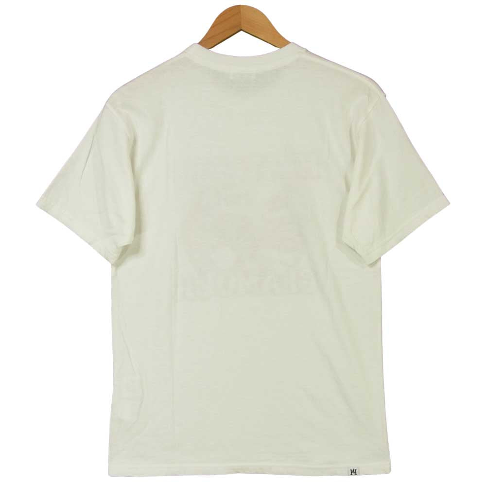 HYSTERIC GLAMOUR ヒステリックグラマー 21SS 02211CT06 STILL CRAZY 刺繍 半袖 Tシャツ コットン ホワイト系 S【中古】