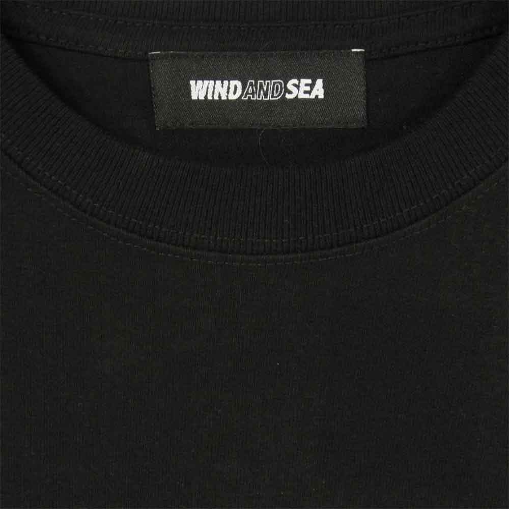 WIND AND SEA ウィンダンシー WDS-21S-TPS-06 juicy-fresh T-SHIRT フルーツ 刺繍 半袖 Tシャツ ブラック系 S【新古品】【未使用】【中古】